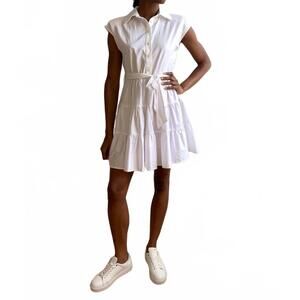 NEW KASIA bubble tiered dress in white